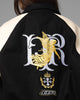 Loiter Heaven Varsity Jacket Black/Off White