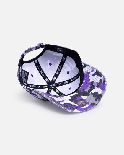 New Era New York Yankees 'Frayed Washed Camo' 9TWENTY Strapback Purple
