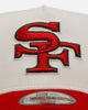 New Era San Francisco 49ers 'Strawberry' 9FORTY A-Frame Snapback Chrome/Red