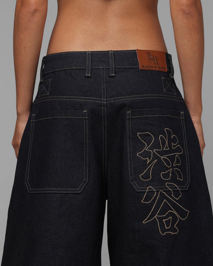Loiter Shibuya Pleated Jorts Indigo