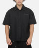 Saint Morta Marked Button Up Shirt Off Black