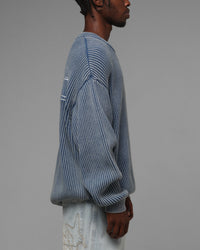 Loiter Star Born Knit Sweater Blue