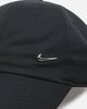 Nike Unstructured Dri-Fit Club Metal Swoosh Strapback Cap Black/Silver