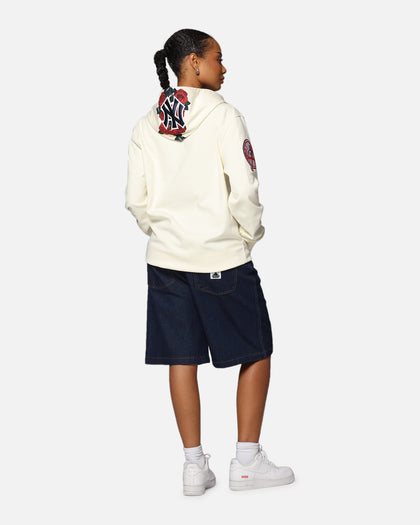 Pro Standard New York Yankees Roses Pullover Hoodie Eggshell