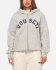 Vouseti Varsity Zip Hoodie Grey Marle