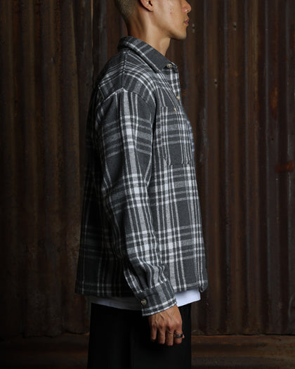 American Thrift Utility Flannel Shirt Grey