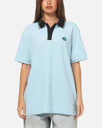 Bleacher Athletic Cronulla-Sutherland Sharks NRL Adult Golf Polo T-Shirt Light Blue