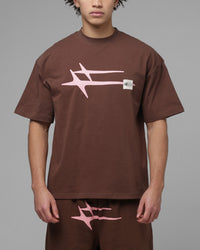 Loiter Hybrid Premium T-Shirt Brown