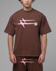 Loiter Hybrid Premium T-Shirt Brown/Pink