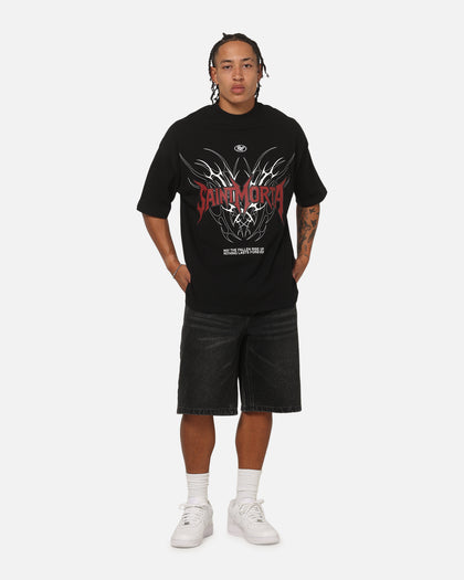 Saint Morta Fallen Tribal Boxy T-Shirt Black/Red