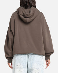 Saint Morta Vision Boxy Hoodie Brown