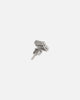 Saint Morta Concave Square Earrings Iced White Gold