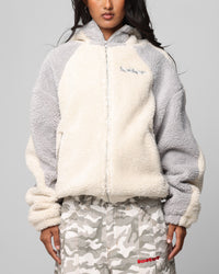 Loiter Speedway Fleece Jacket Stone