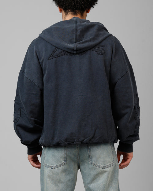 Loiter Inferno Hoodie Washed Black