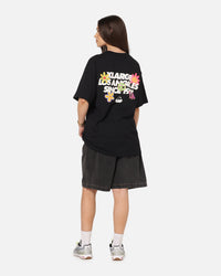 X-Large Flowers T-Shirt Black