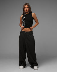 Loiter Eastern Bloc Pinstripe Trousers Black Pinstripe