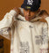 Carre Fragment Paisley Hoodie Off White