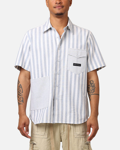 Raised By Wolves Striped Club Shirt Light Blue