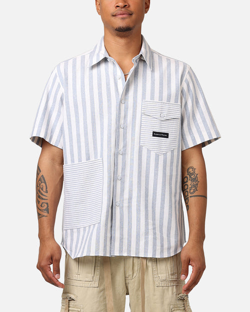 Raised By Wolves Striped Club Shirt Light Blue