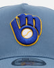 New Era Milwaukee Brewers 'Faded Blue' 9FORTY A-Frame Snapback Faded Blue