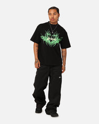 Loiter Lotus Oversized T-Shirt Black
