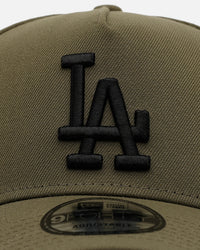 New Era Los Angeles Dodgers 'Easy Olive' 9FORTY A-Frame Snapback Olive