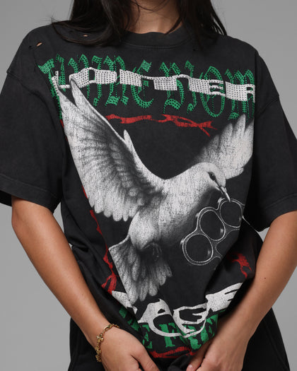 Loiter Freedom Vintage T-Shirt Black