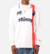 Stüssy Football Polo Long Sleeve T-Shirt White/Red Stripe