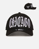 New Era Chicago Bulls 'Oversized Gothic Script Crown' 9FORTY A-Frame Snapback Black/White