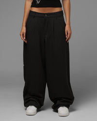 Loiter Eastern Bloc Pinstripe Trousers Black Pinstripe