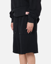 Carre Rivet Baggy Sweat Shorts Charcoal