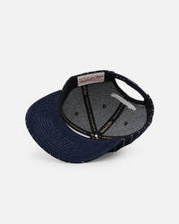 Mitchell & Ness Los Angeles Clippers 'Vintage Denim Stripes' Pro Pinch Snapback Denim Blue