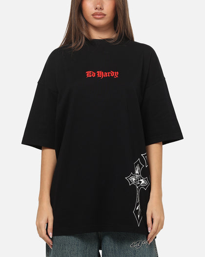 Ed Hardy Cross T-Shirt Black
