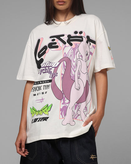 Pokémon By Loiter Mewtwo Heavyweight T-Shirt Off White
