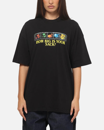 73Studio X Warcraft How Big Is Your Sack T-Shirt Black Acidwash