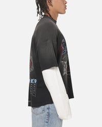 Represent Heavier Than The Heavens Long Sleeve T-Shirt Washed Black