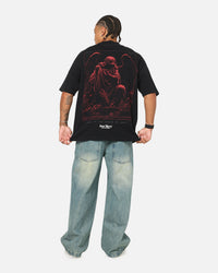 Saint Morta Divine Duty Mock Neck T-Shirt Black