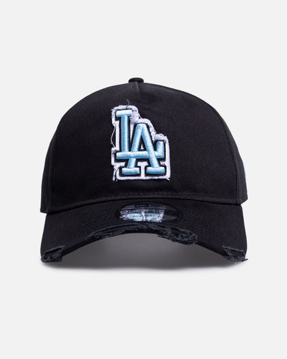 New Era Los Angeles Dodgers 'Washed Frayed' 9FORTY A-Frame Snapback Washed Black