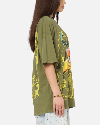 73Studio X One Piece Usopp Vintage T-Shirt Military Green