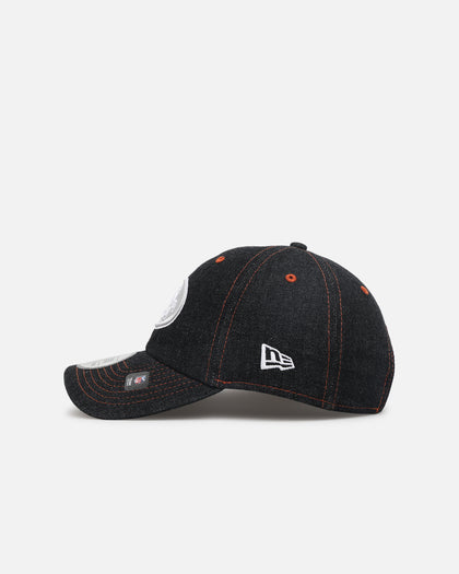 New Era San Francisco 49ers "Black Denim" Classic Casual Strapback Black Denim/Rust Contrast