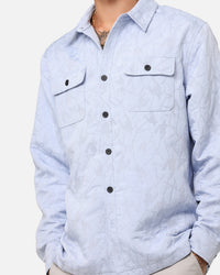XXIII Nebula Textured Overshirt Blue