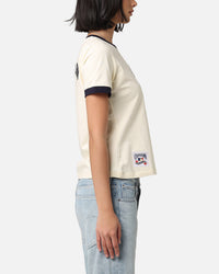 Pro Standard Women's New York Yankees Retro T-Shirt Eggshell/Midnight Navy