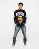 Rats Get Fat X American Psycho American Psycho Long Sleeve T-Shirt Black Wash