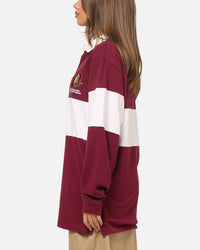 Mitchell & Ness Queensland Maroons Panelled Rugby Shirt Maroon