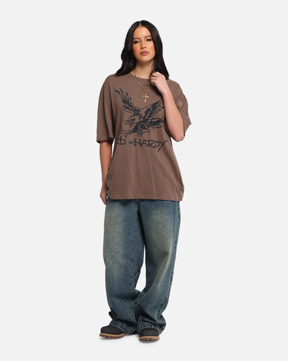 Ed Hardy Eagle T-Shirt Brown