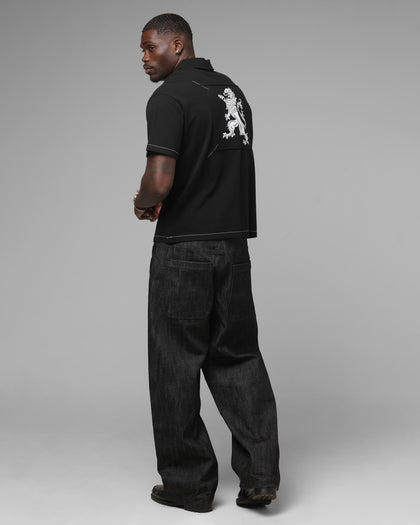 Loiter Unity Polo T-Shirt Black