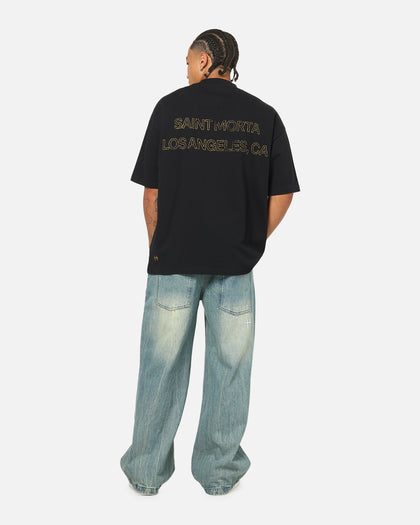 Saint Morta Highway Mock Neck T-Shirt Black