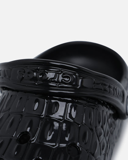 Crocs Classic Crocskin Clog Black Metallic