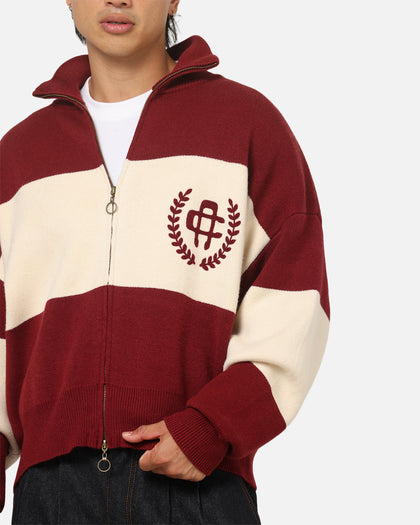Carre Legacy Knitted Jumper Burgundy/Off White
