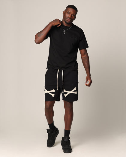 Saint Morta Sorrows Cut T-Shirt Black